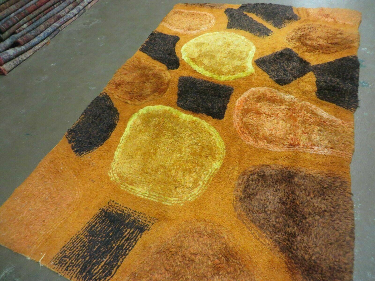 4' X 6' Modern Handmade Hooked Rug Wool Abstract Nice - Jewel Rugs, view 13