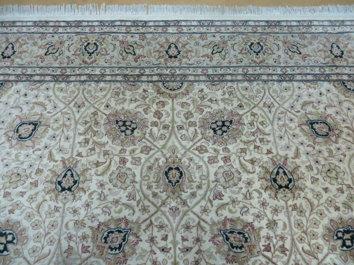 6' X 9' Vintage Fine Handmade Pakistan Oriental Floral Wool Rug Carpet Nice - Jewel Rugs, view 3