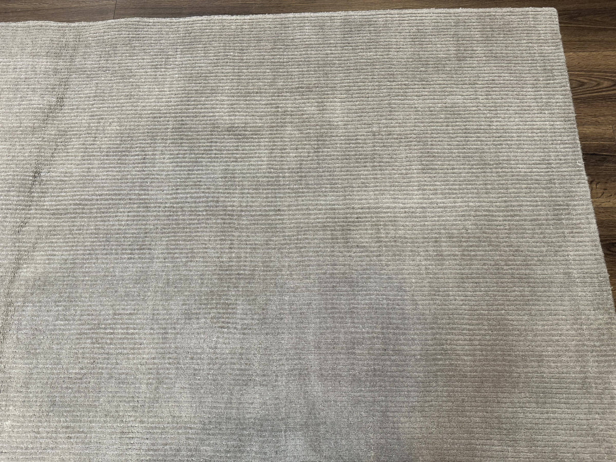 Tibetan Rug 8x10 Taupe Handmade Wool Modern Contemporary Carpet - Jewel Rugs, view 8