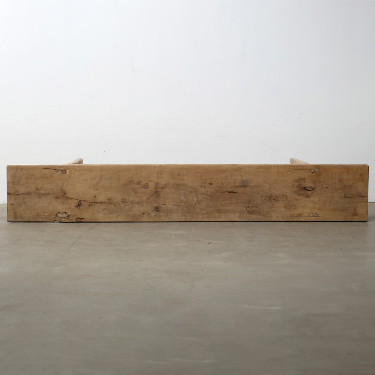 Approx. 87" Long Cotton wood Vintage Console Table Weathered Natural