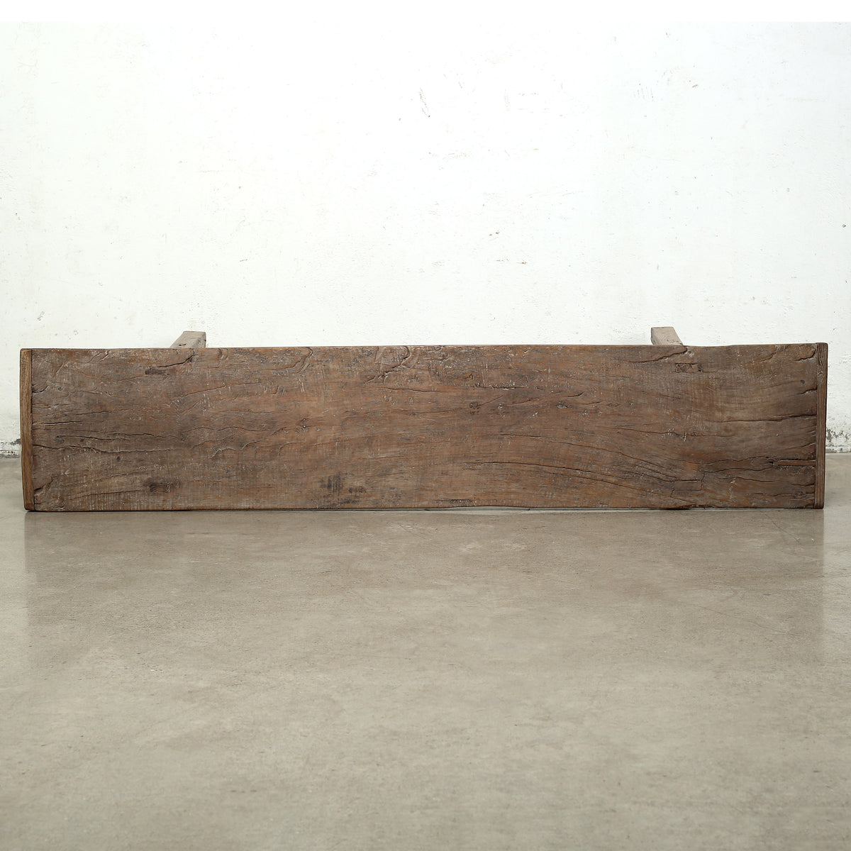 Approx. 74" Long 15" Deep Vintage Console Table Weathered Natural Walnut Wood