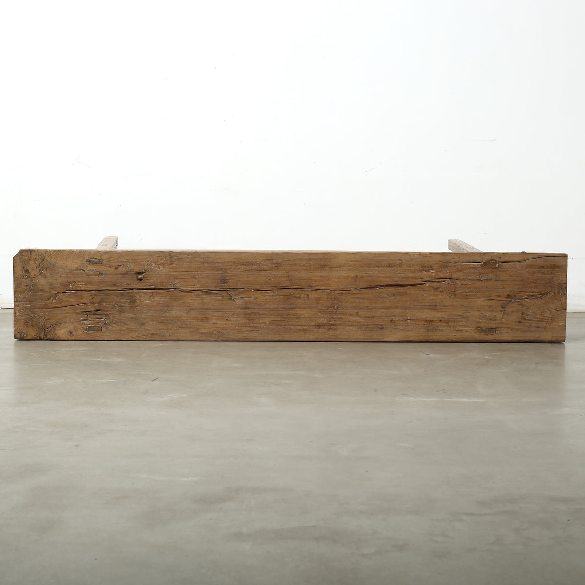 Approx. 76" Long 12.6" Deep Vintage Console Table Weathered Natural Elm Wood