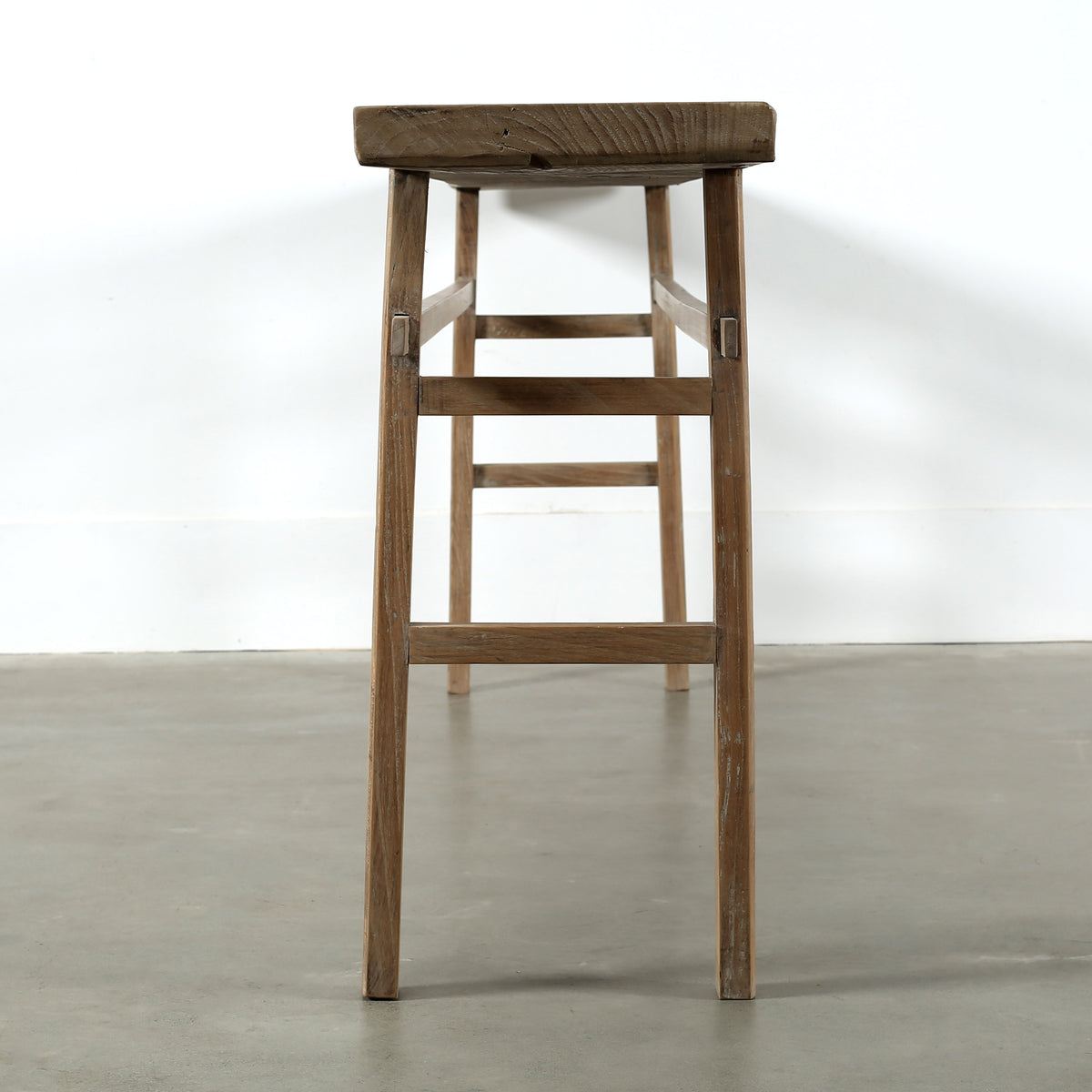 Vintage Console Table Extra Large Weathered Natural 107x14x33H