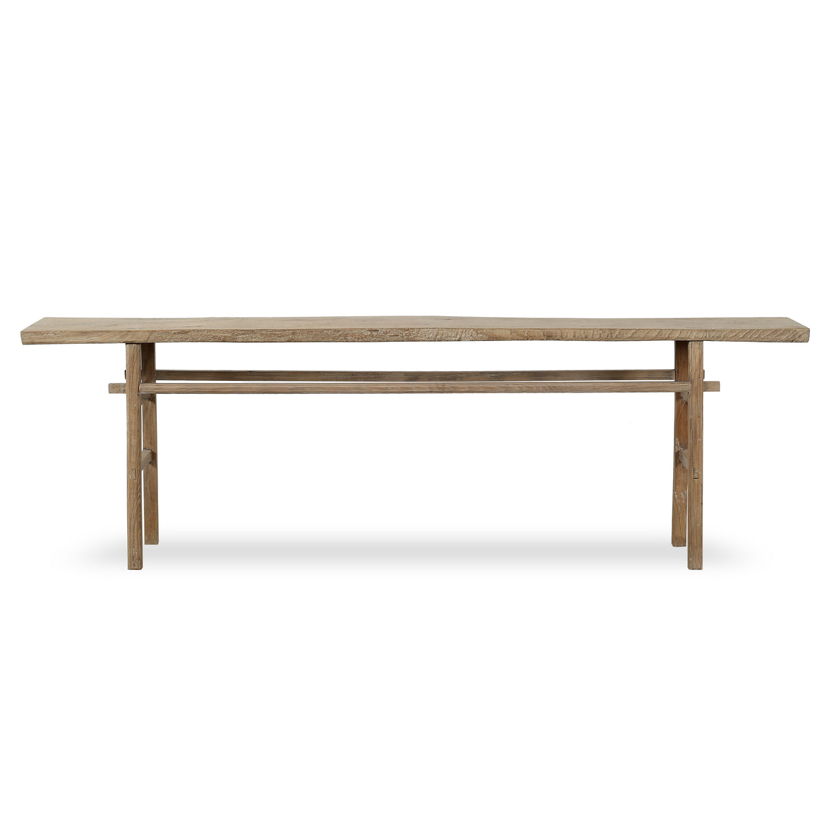Vintage Console Table Extra Large Weathered Natural 107x14x33H