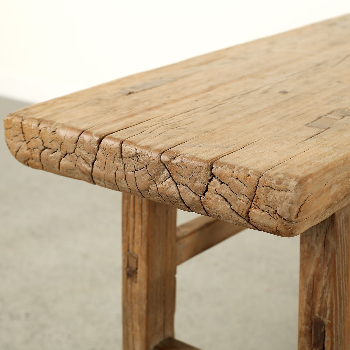 Approx. 50 Inches Long Console with Shelf, Weathered Natural