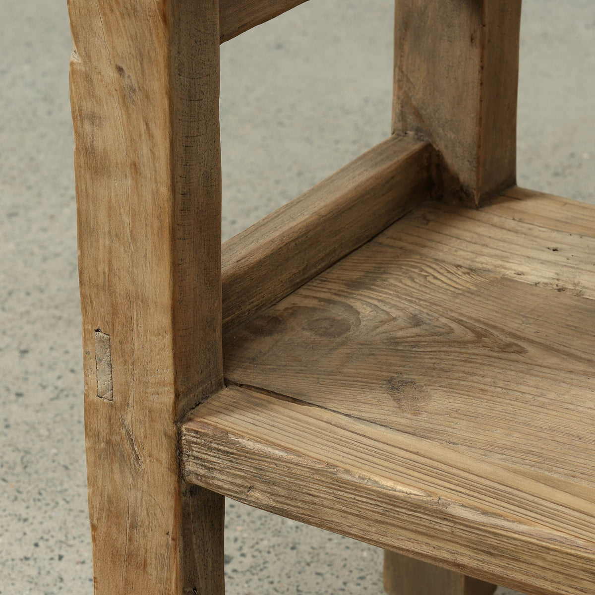 Approx. 56 Inches Long Console with Shelf, Weathered Natural