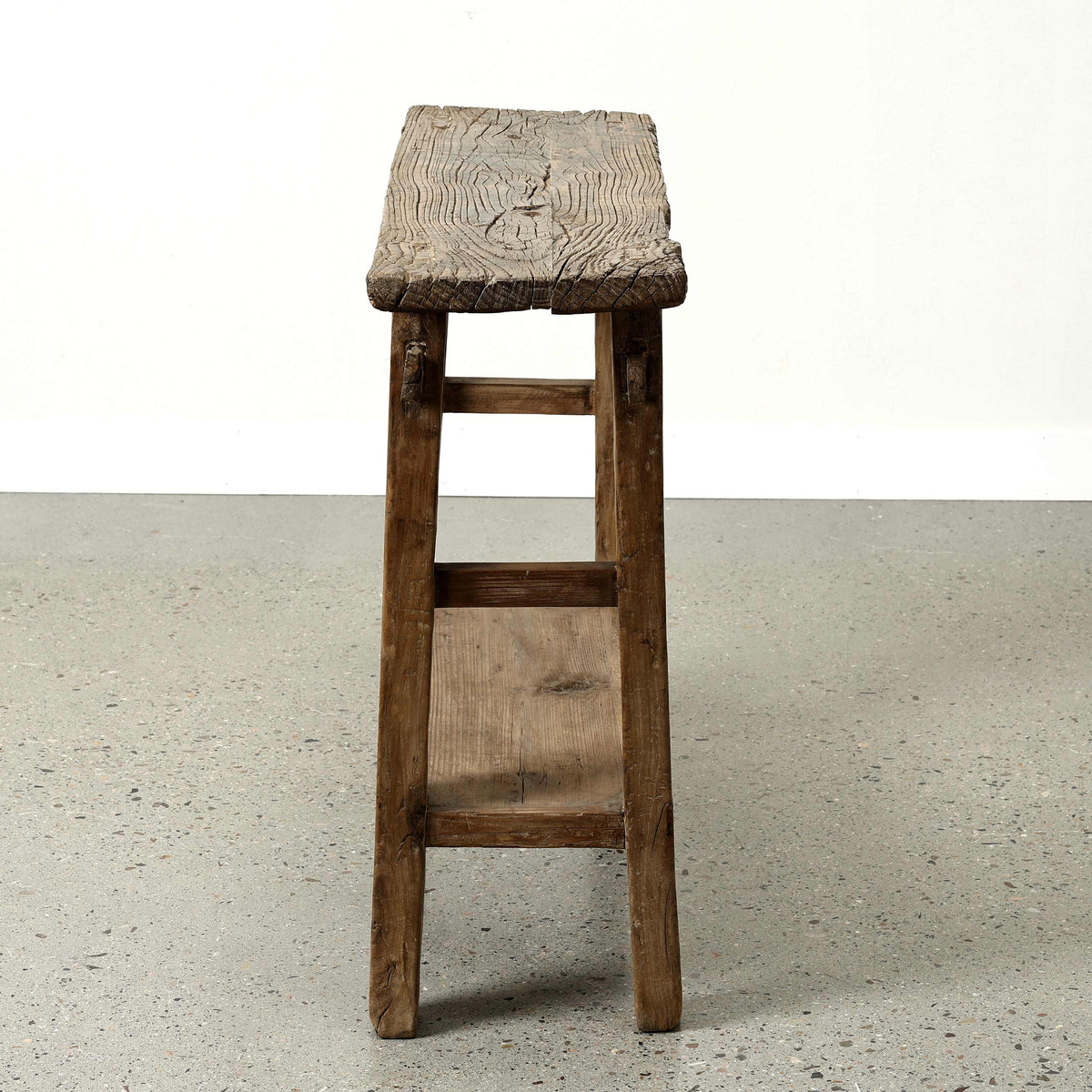 Approx. 37" Long 12"Deep Console with Shelf, Weathered Natural