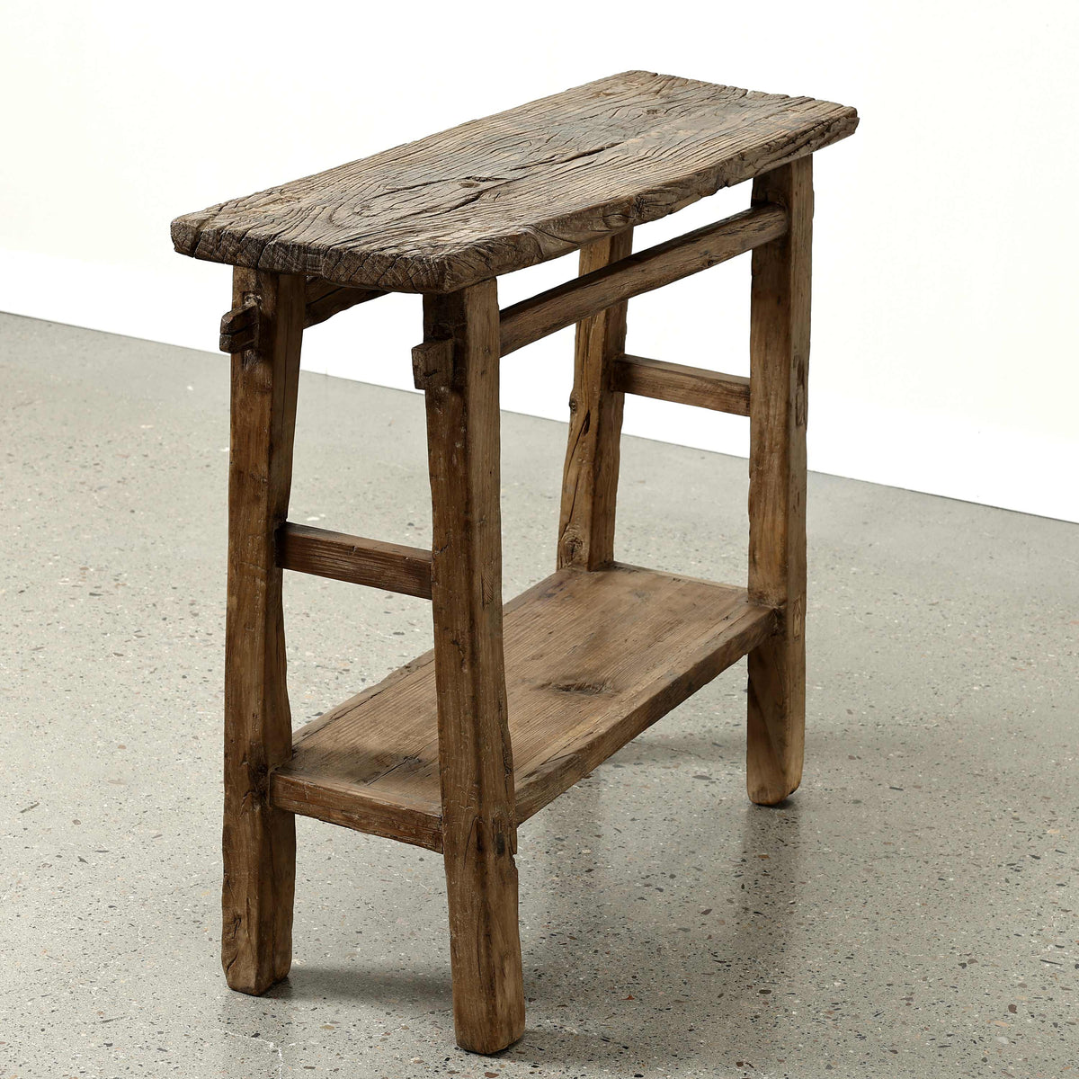 Approx. 37" Long 12"Deep Console with Shelf, Weathered Natural