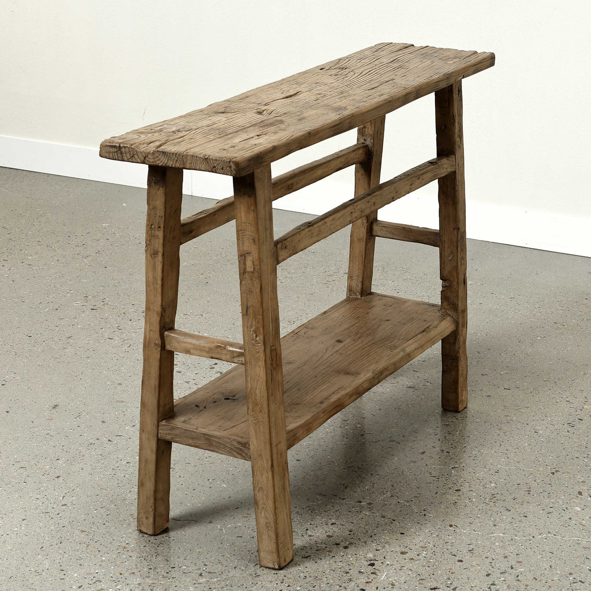 Approx. 45" Long 12"Deep Console with Shelf, Weathered Natural