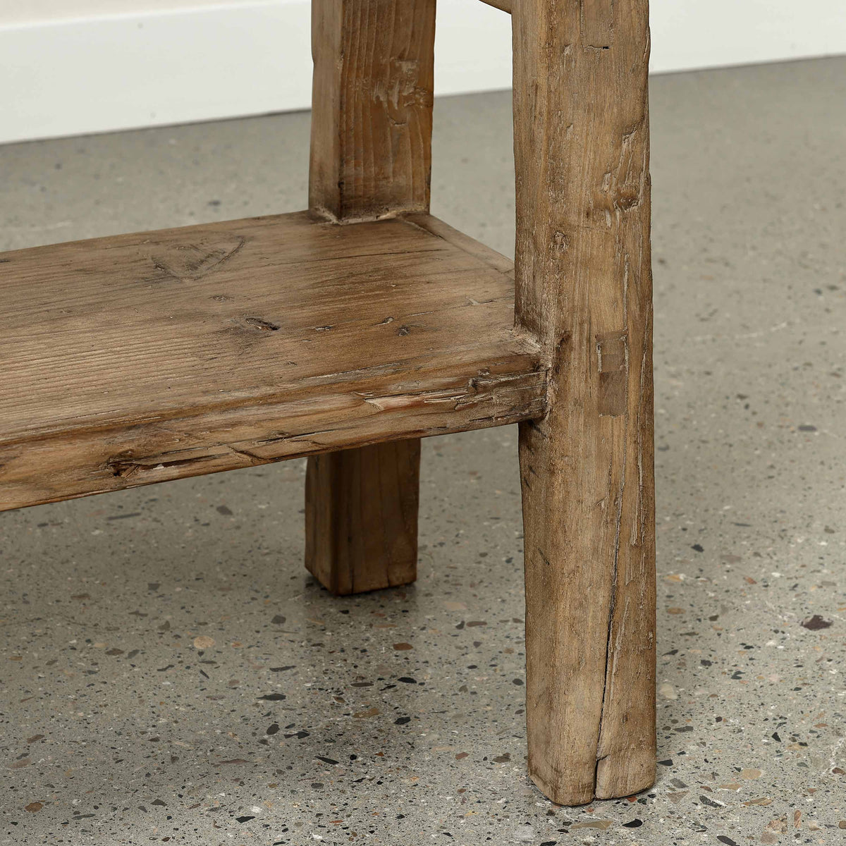 Approx. 45" Long 12"Deep Console with Shelf, Weathered Natural