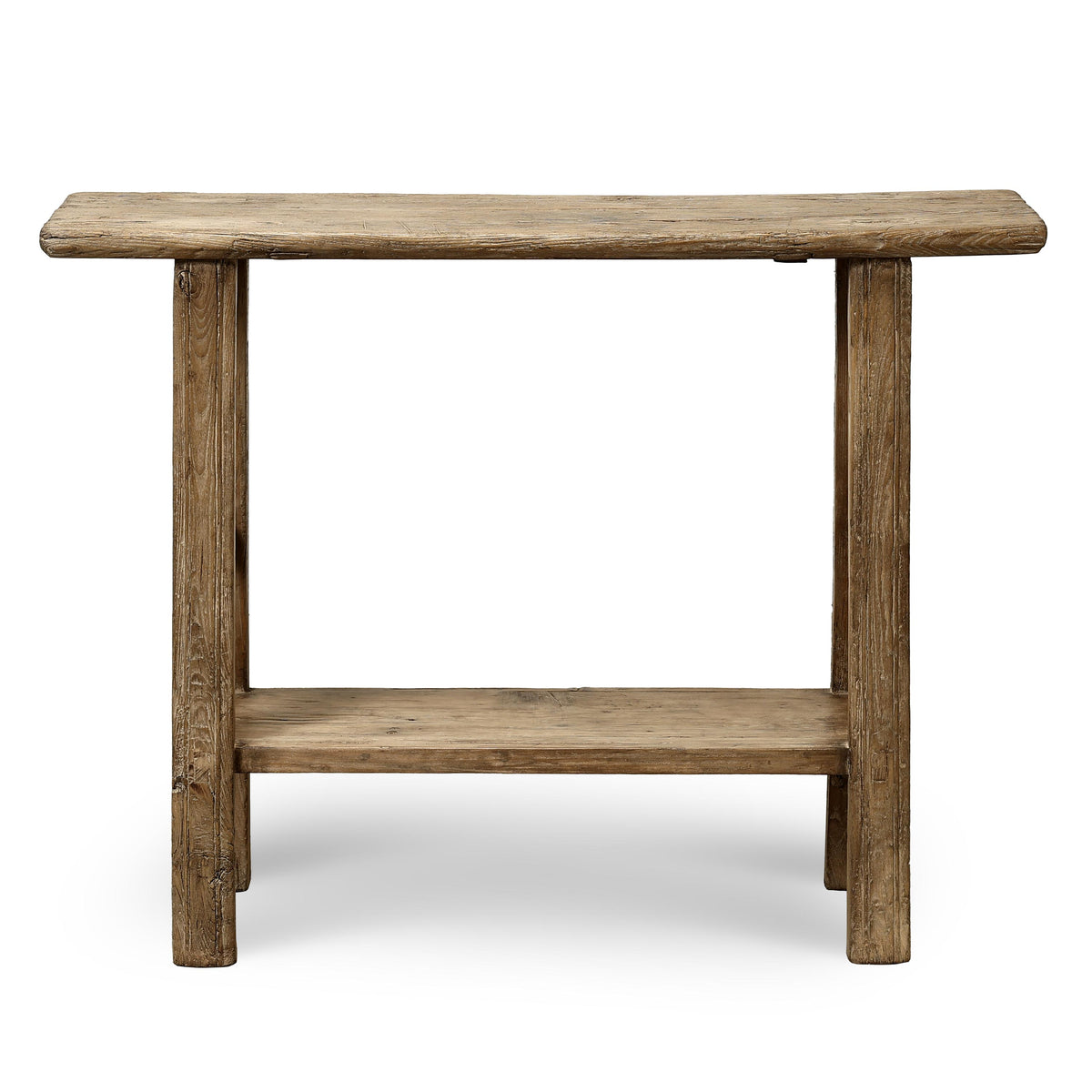 Approx. 44" Long 12"Deep Console with Shelf, Weathered Natural