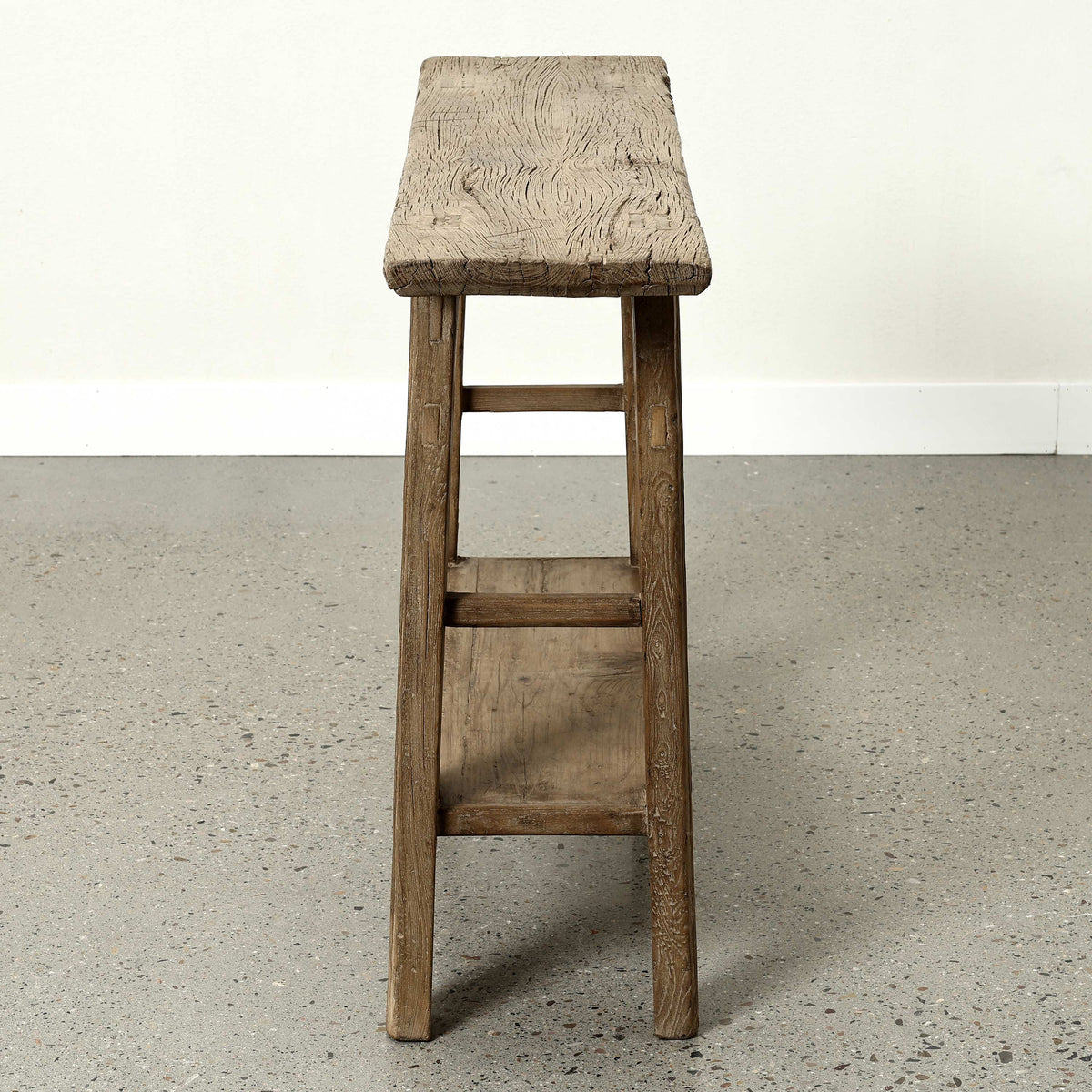 Approx. 44" Long 12"Deep Console with Shelf, Weathered Natural
