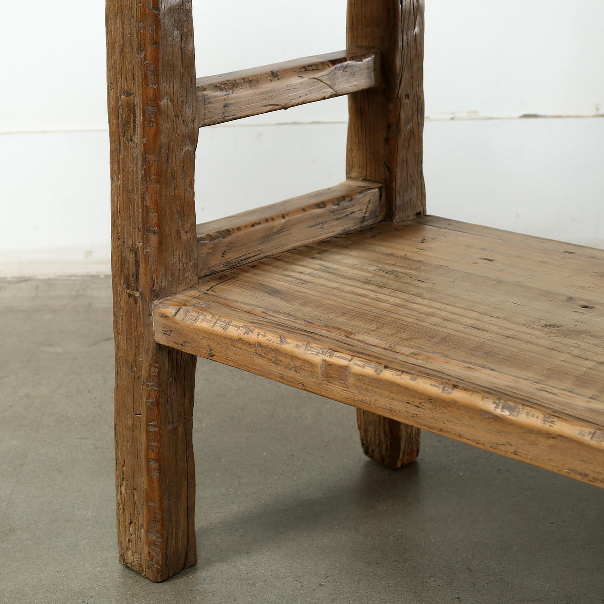 Approx. 67.7 Inches Long 14.6 Inches Deep Vintage Console with Shelf Cottonwood