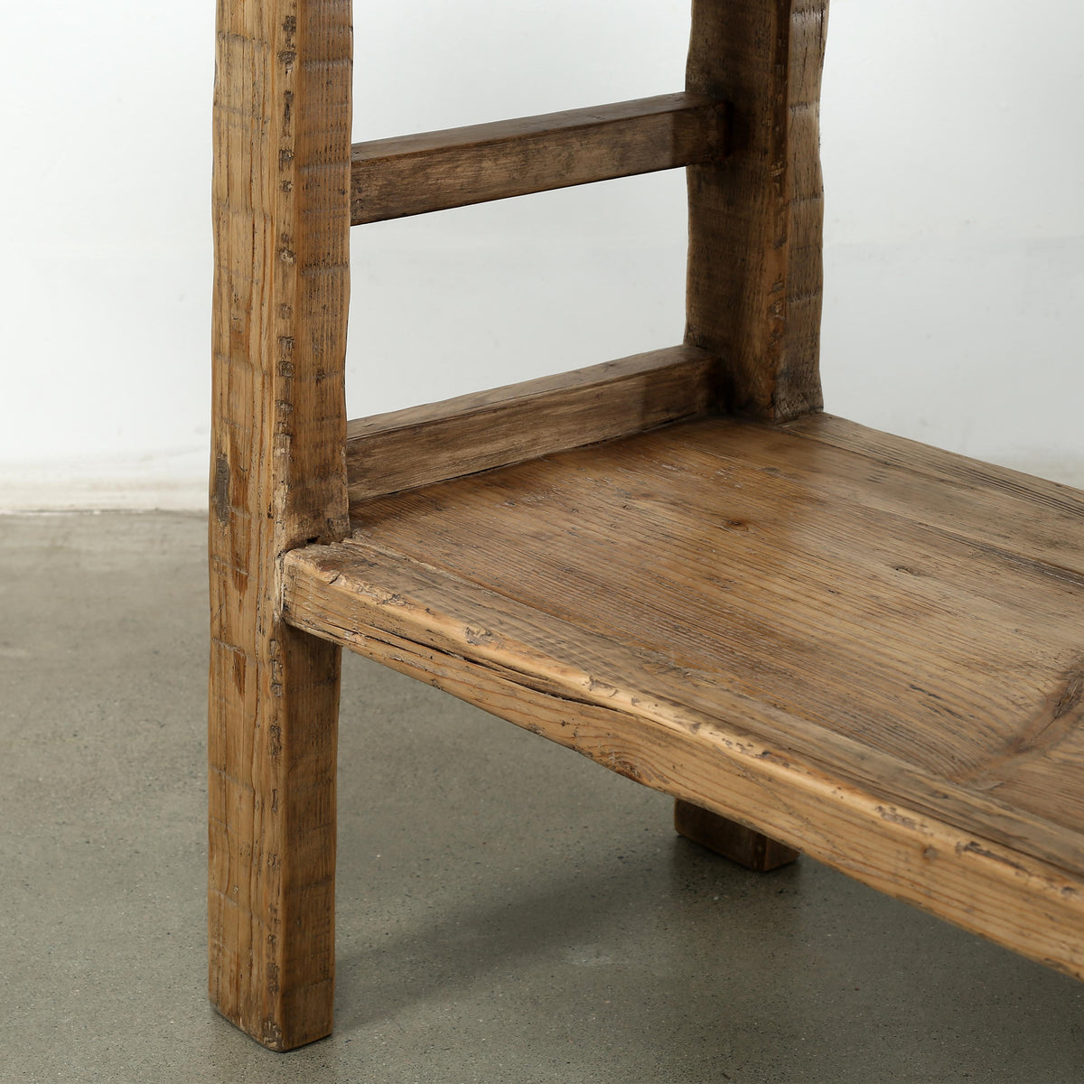 Approx. 72 Inches Long Vintage Console with Shelf Neutral Wood Tone 72x16.9x31.9H