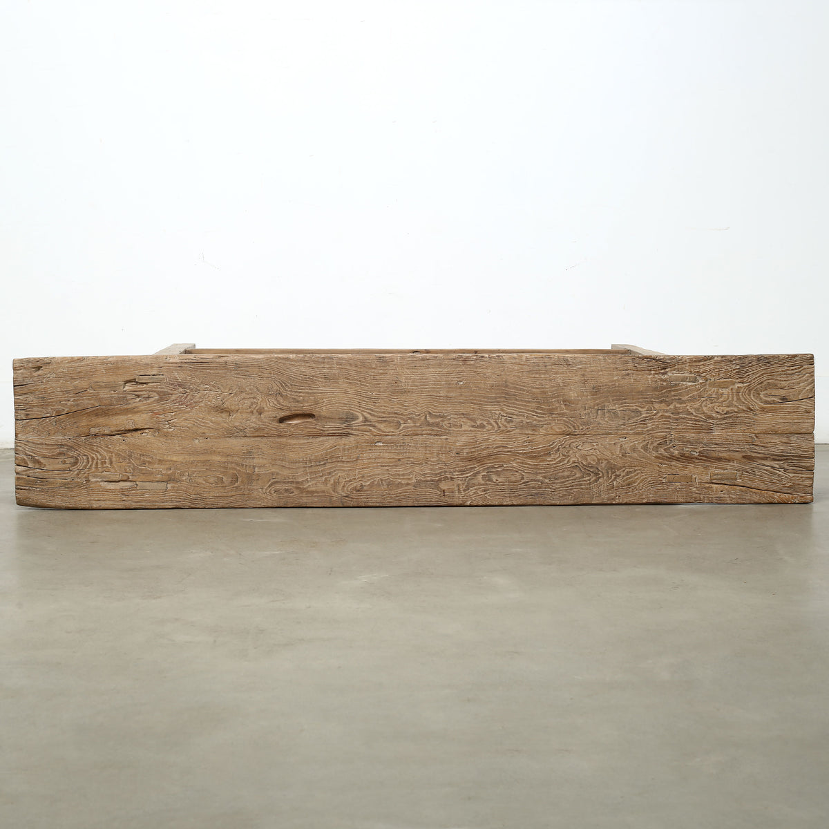 Vintage Console with Shelf Weathered Natural 77.6x14.57x32.28H