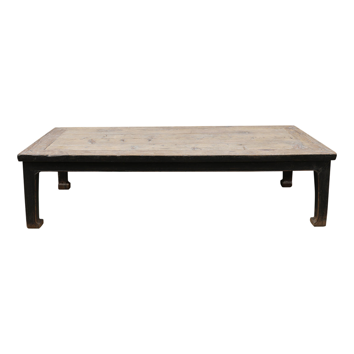 Approx. 6-7ft Wide 25-35 Inches Deep Vintage Extra Large Coffee Table Distressed Black (Size & Finish vary)