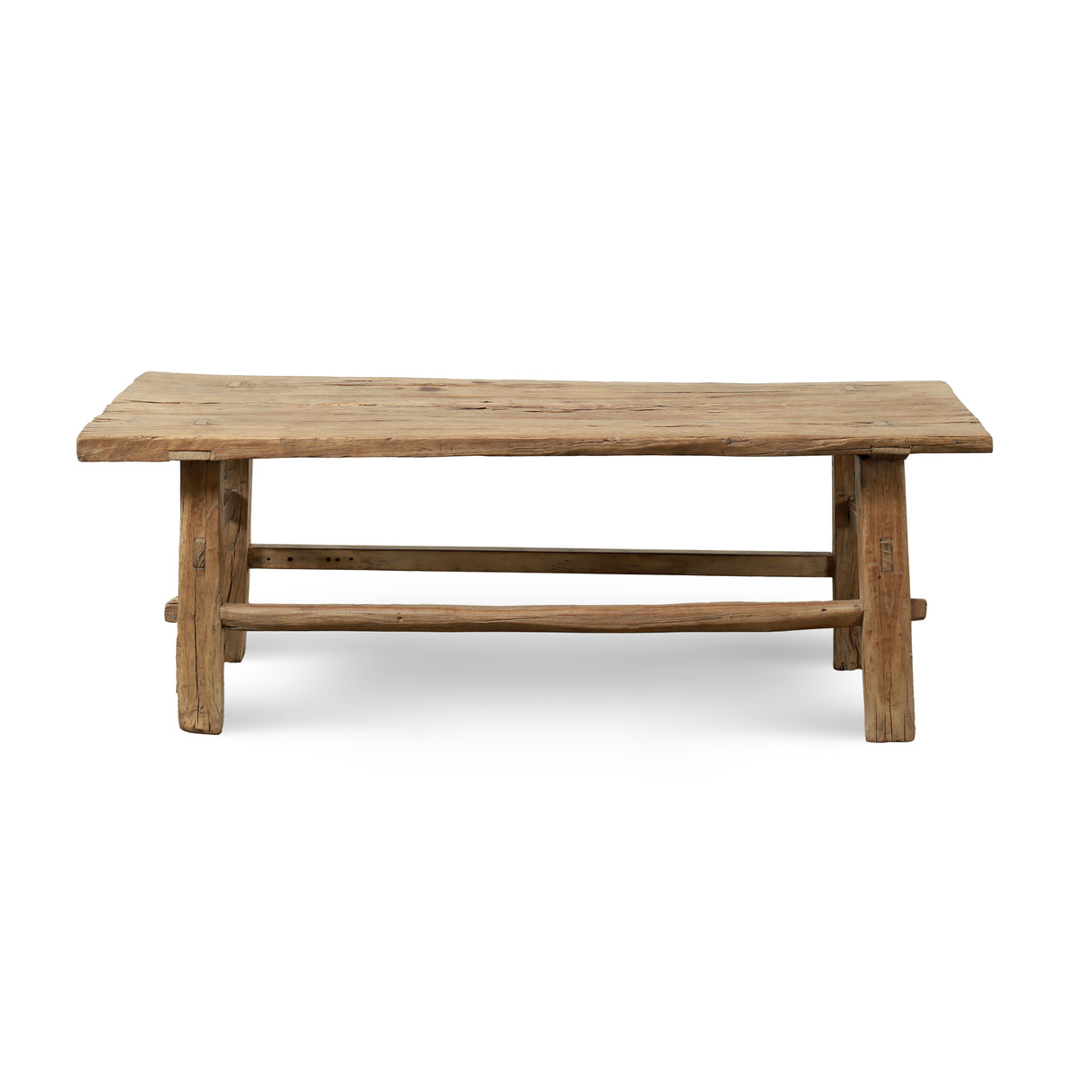 Vintage Coffee Table 50x21x18H Elmwood Weathered Natural