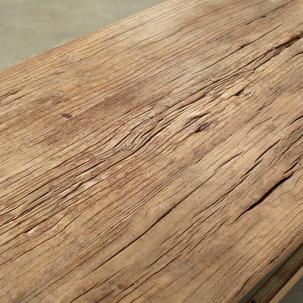 Vintage Coffee Table 50x21x18H Elmwood Weathered Natural
