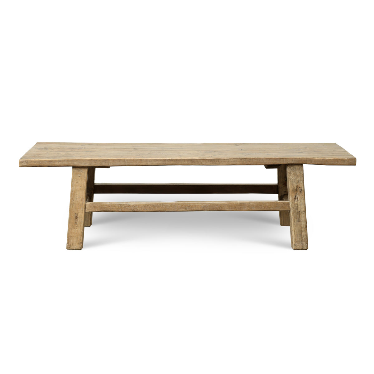 Vintage Coffee Table 63x23.6x17.7H Walnutwood Weathered Natural