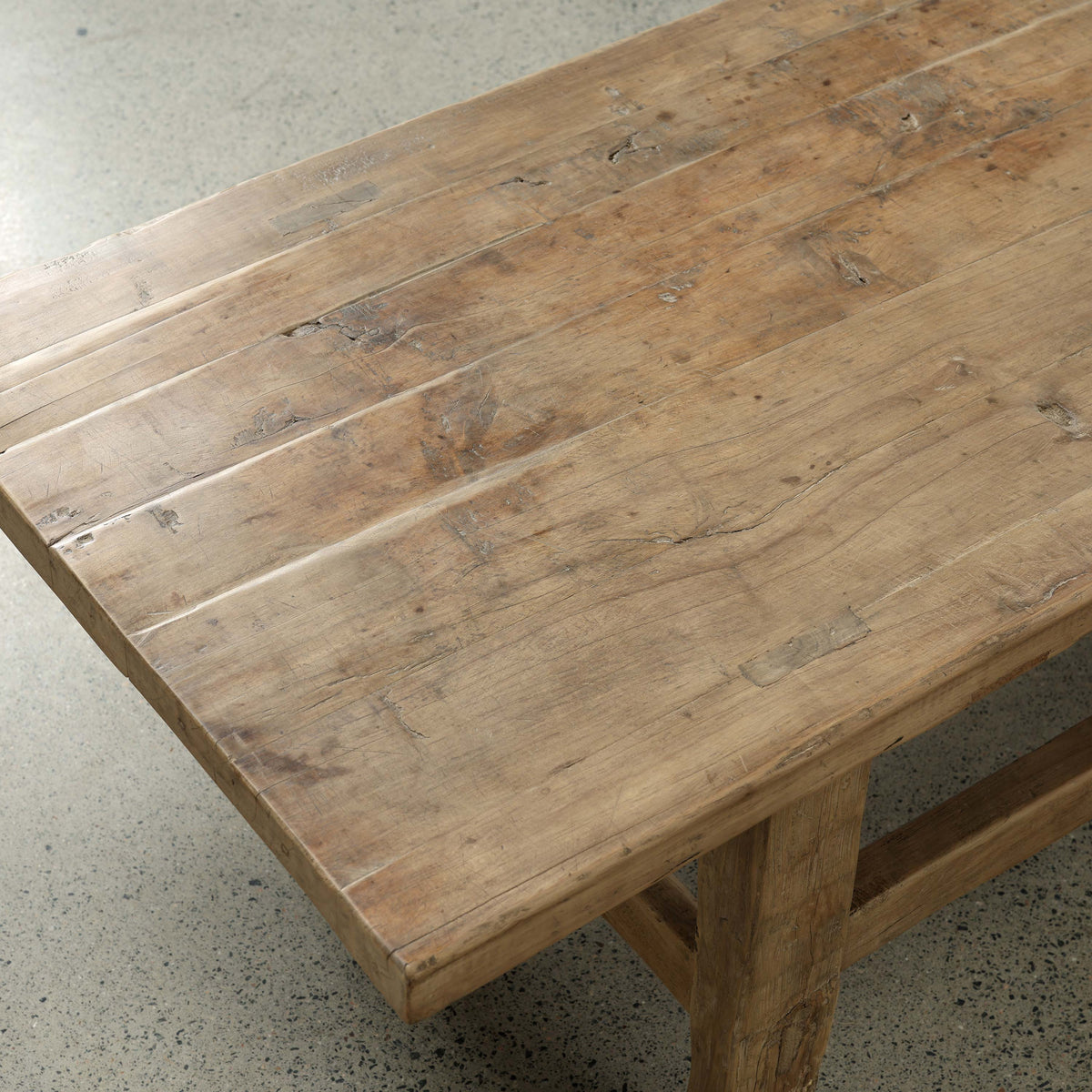 Vintage Coffee Table 63x23.6x17.7H Walnutwood Weathered Natural