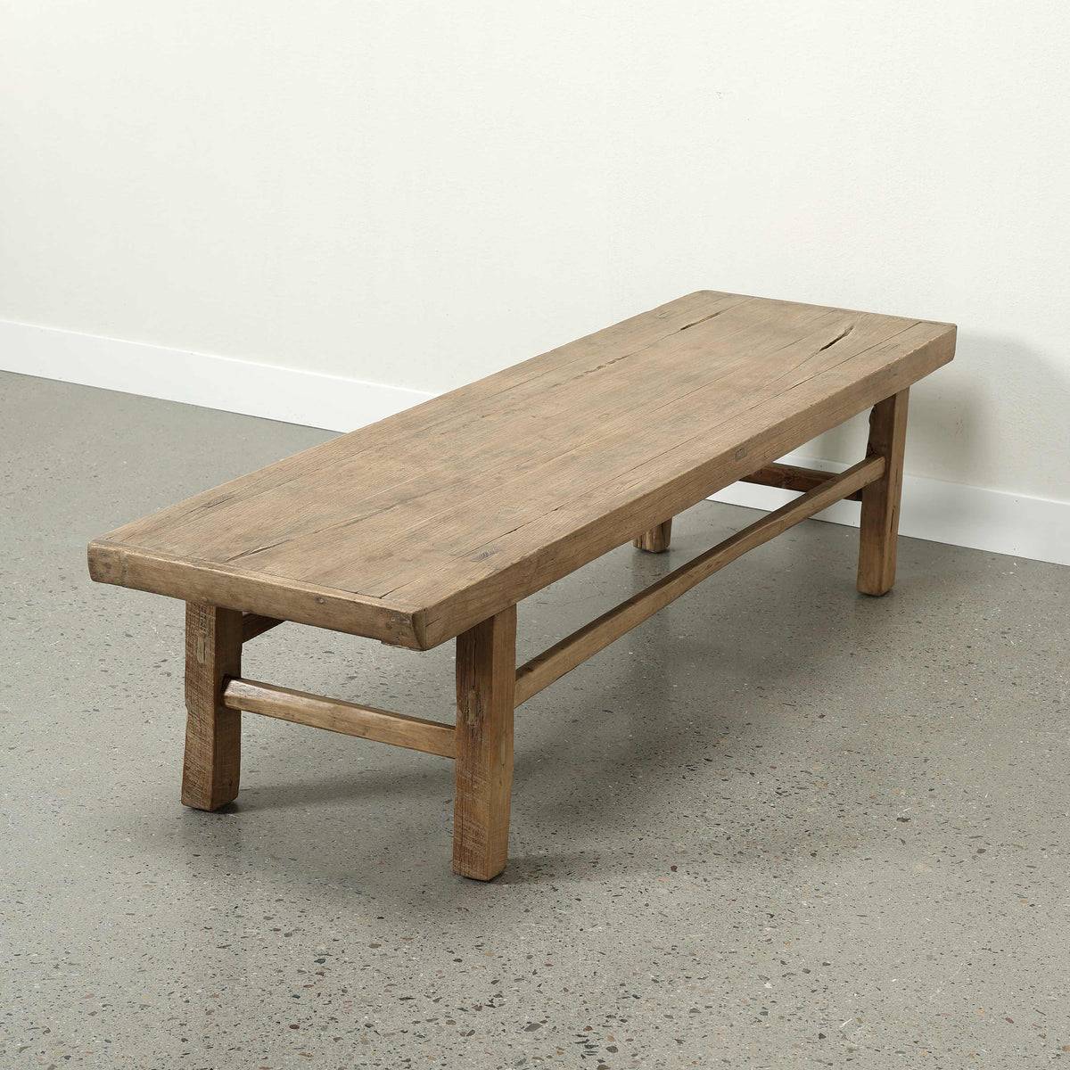 Vintage Coffee Table 74" Wide 20" Deep Weathered Natural