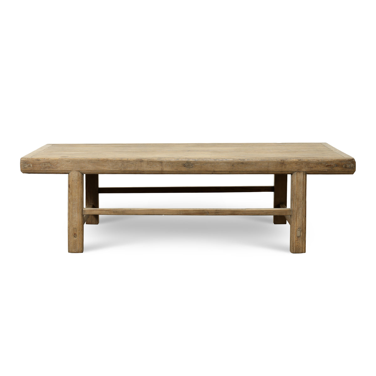 Approx. 68" Wide 35" Deep Vintage Coffee Table Weathered Natural