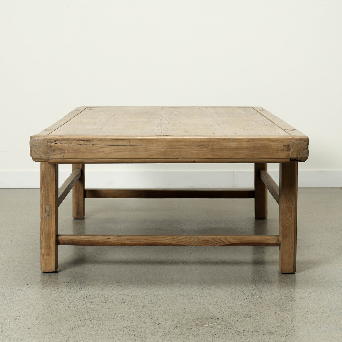 Approx. 68" Wide 35" Deep Vintage Coffee Table Weathered Natural