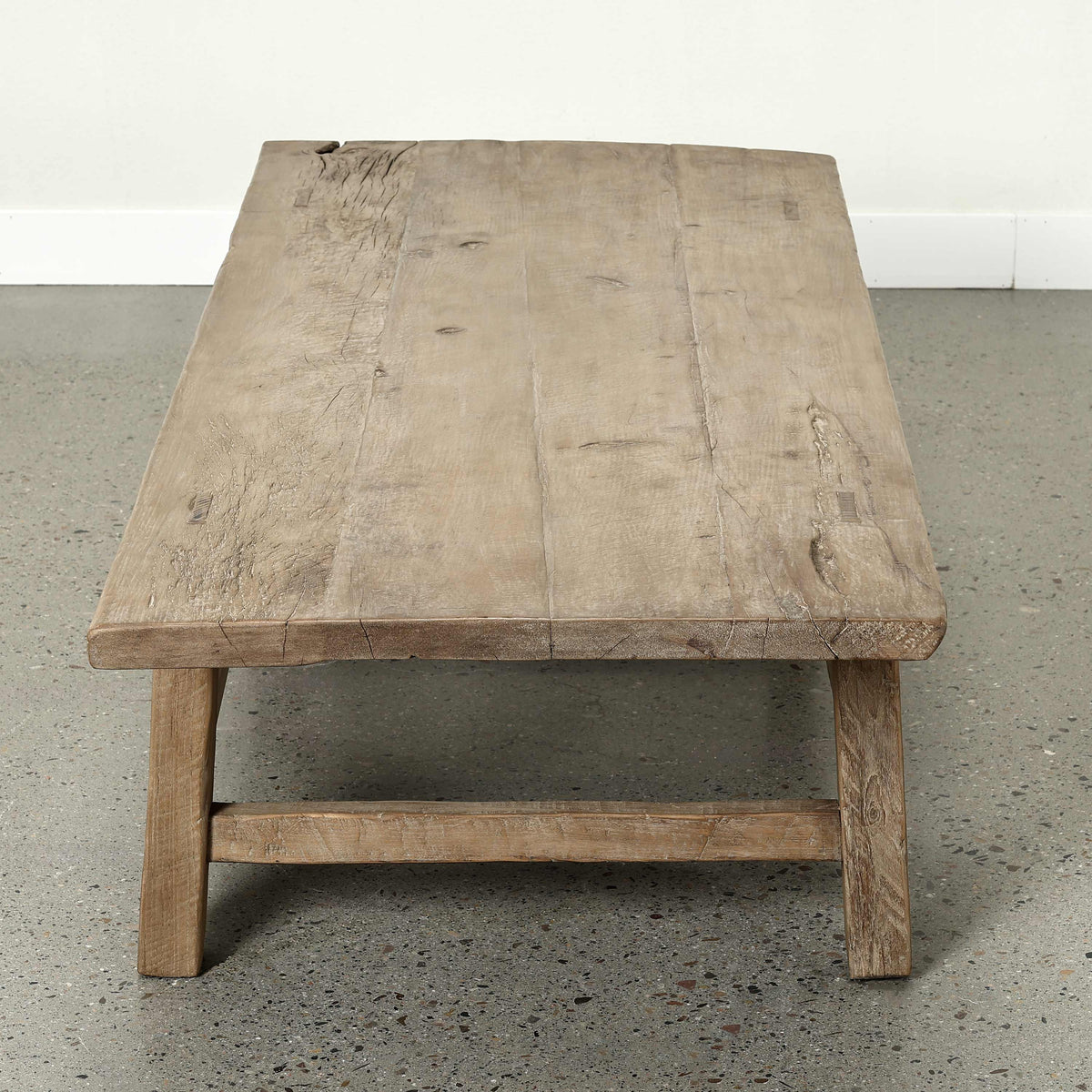 Vintage Coffee Table Approx. 67 Inches Wide 29 Inches Deep Weathered Natural (dimensions and finish may differ)