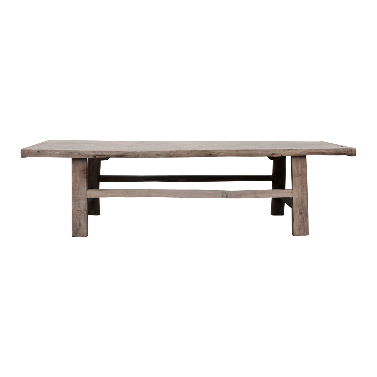 Vintage coffee table Large approx 7-8' long 25-30" wide Weathered natural(size & color vary)