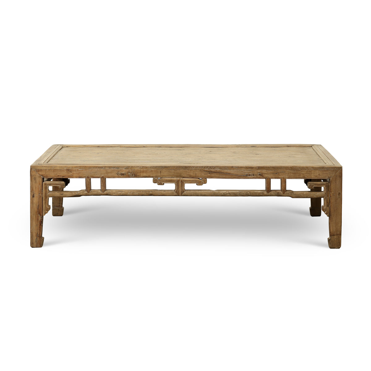 Approx. 73" Long 34" Deep Vintage Coffee Table Weathered Natural