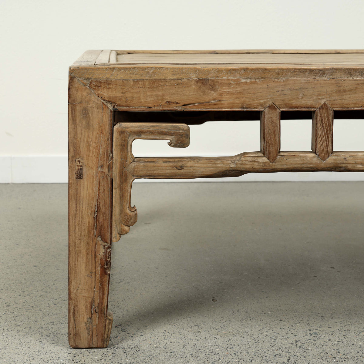 Approx. 73" Long 34" Deep Vintage Coffee Table Weathered Natural