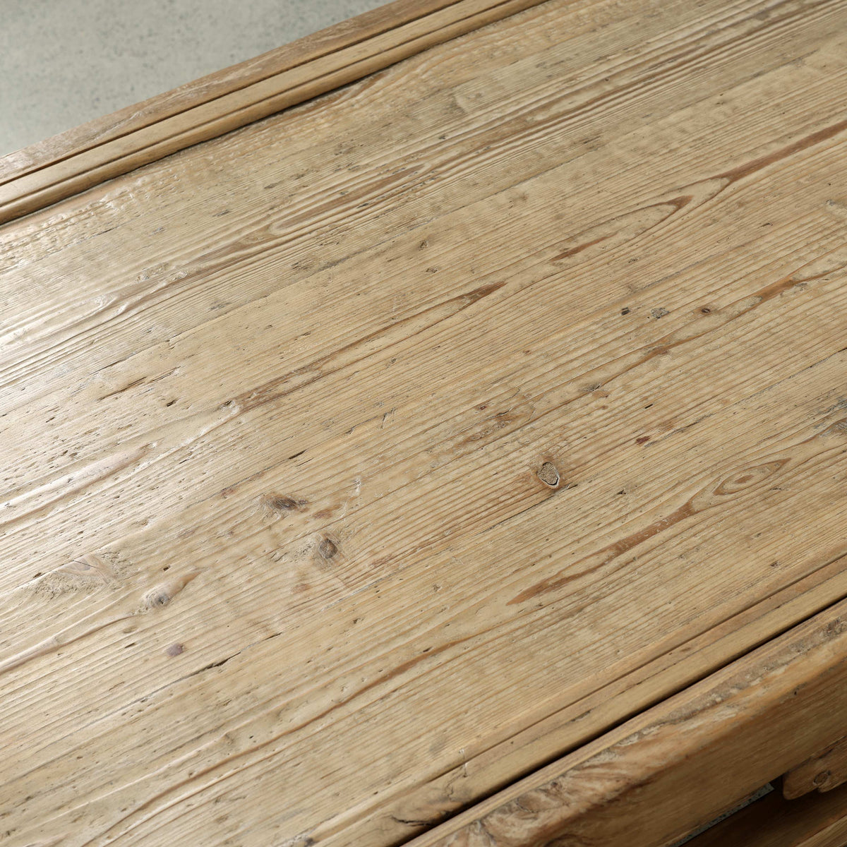 Approx. 73" Long 34" Deep Vintage Coffee Table Weathered Natural