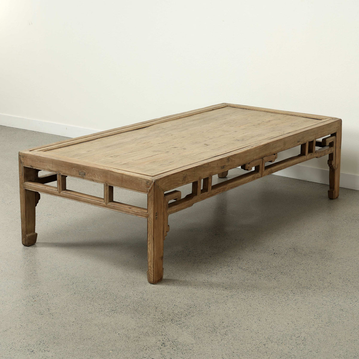 Approx. 73" Long 34" Deep Vintage Coffee Table Weathered Natural