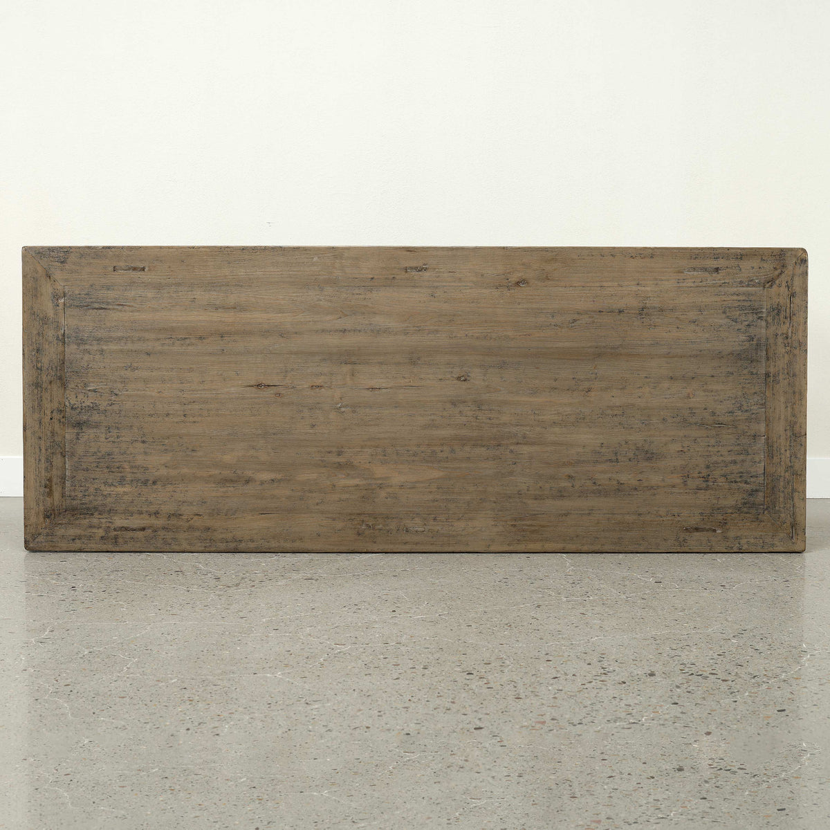 Approx. 74 Inches Wide Two-Toned Vintage Coffee Table Distressed Black