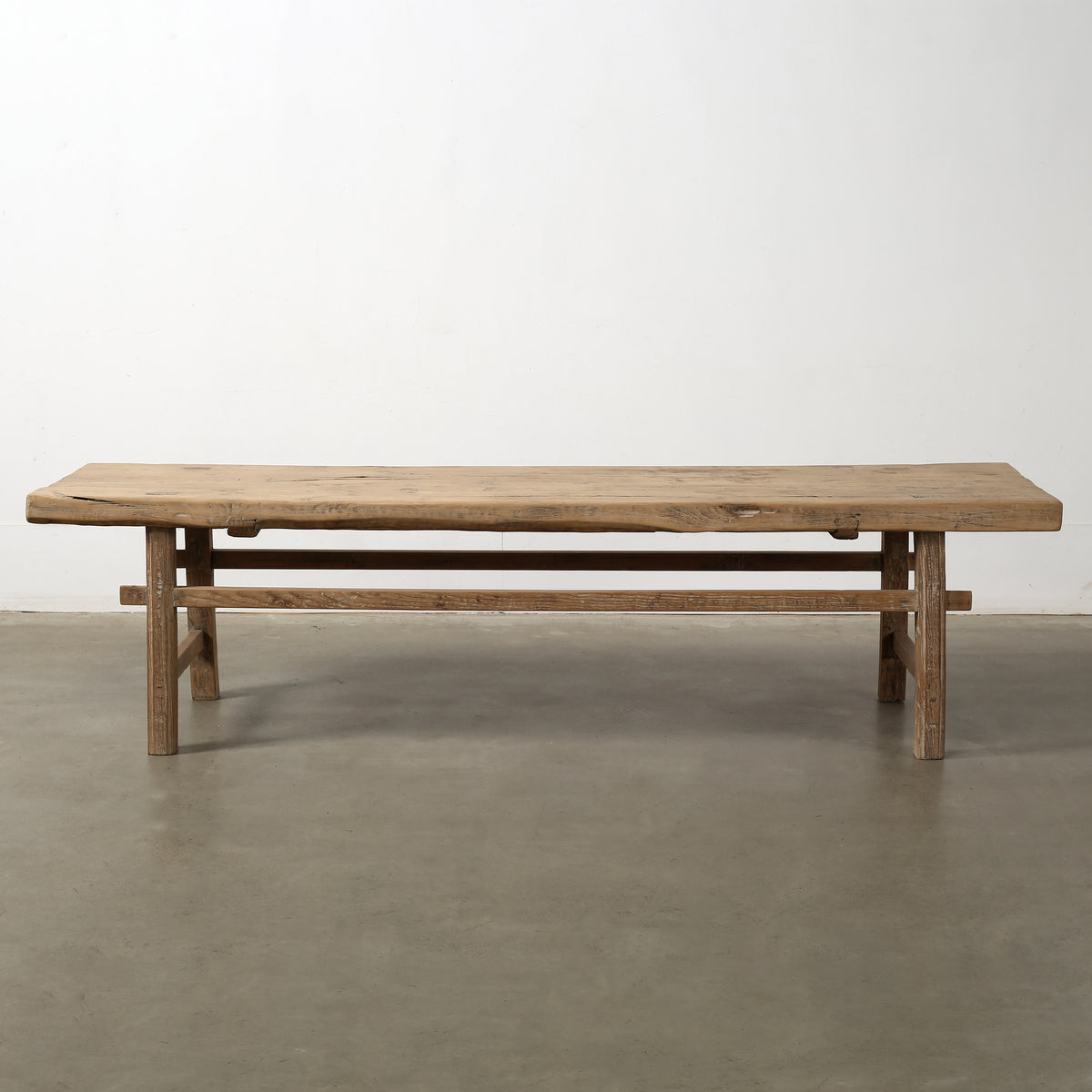 Vintage Coffee Table Cottonwood 78x20.5x18H Weathered Natural