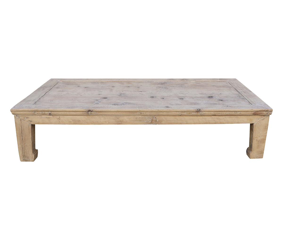 Vintage Extra Large Coffee Table Approx. 7-8ft Wide 30-50 Inches Deep Weathered Natural(Size & Finish vary)