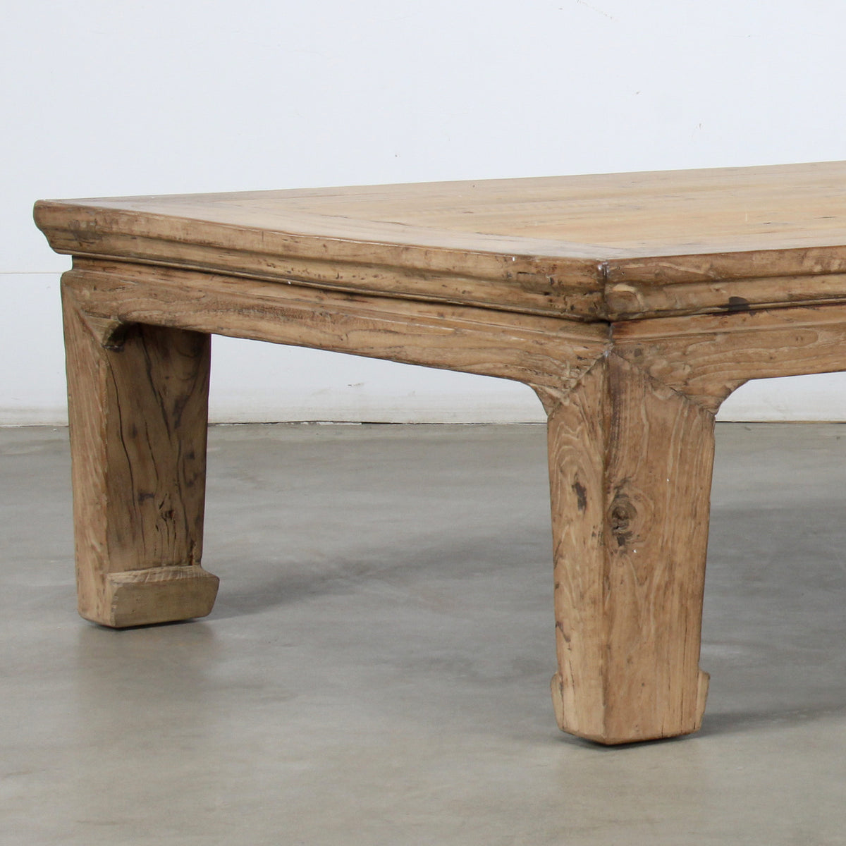 Approx. 83 Inches Wide 41.7 Inches Deep Vintage Extra Large Ming Style Coffee Table Weathered Natural