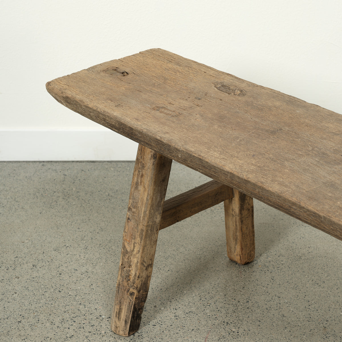 Approx. 78.3 Inches Long 13.8 Inches Deep Vintage Rustic Bench Weathered Natural