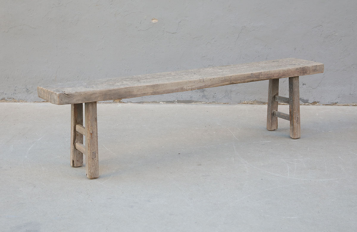 Approx.74 Inches Long 15 Inches Deep Vintage Bench Weathered Natural