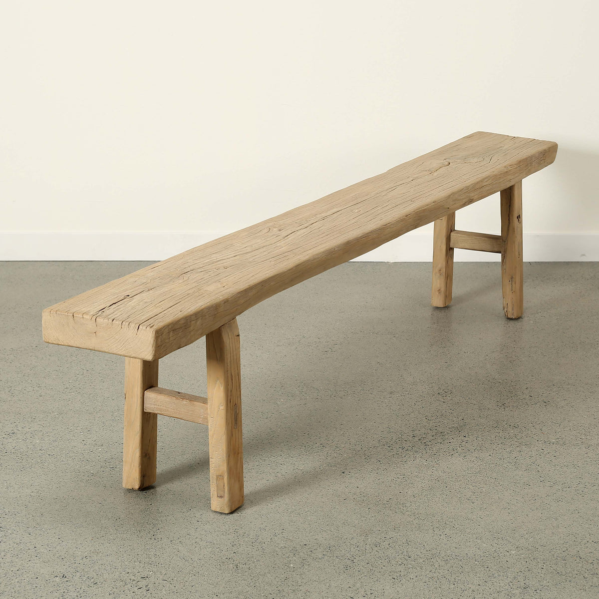 Approx. 87 Inches Long 11 Inches Deep Vintage Rustic Bench Weathered Nature