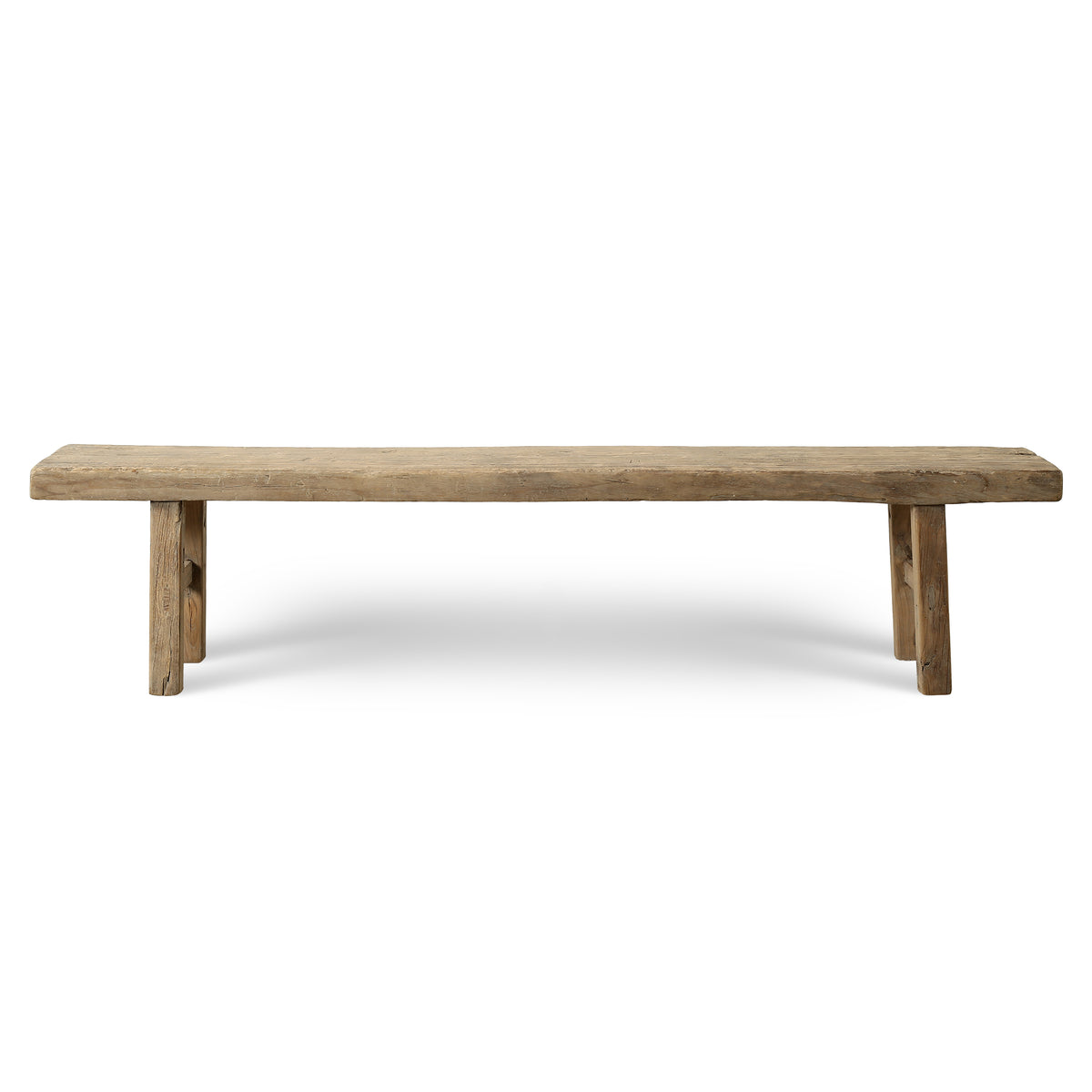 Approx. 87 Inches Long 13 Inches Deep Vintage Rustic Bench Weathered Nature