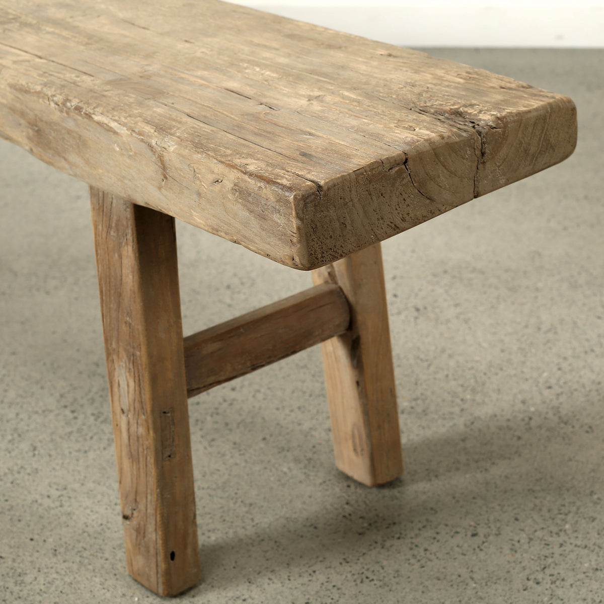 Approx. 87 Inches Long 13 Inches Deep Vintage Rustic Bench Weathered Nature