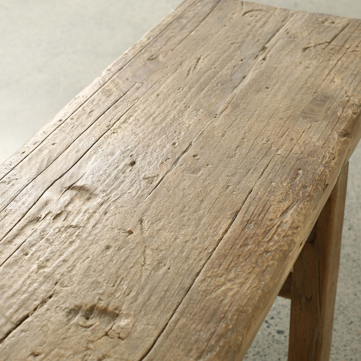 Approx. 87 Inches Long 13 Inches Deep Vintage Rustic Bench Weathered Nature