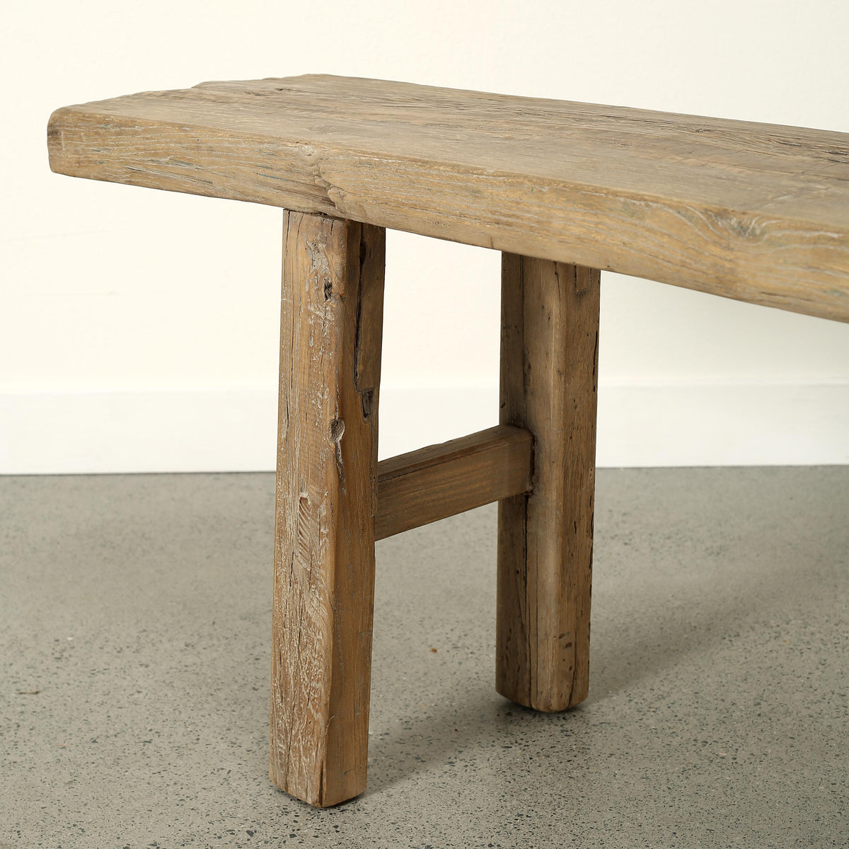 Approx. 91 Inches Long 12 Inches Deep Vintage Rustic Bench Weathered Nature