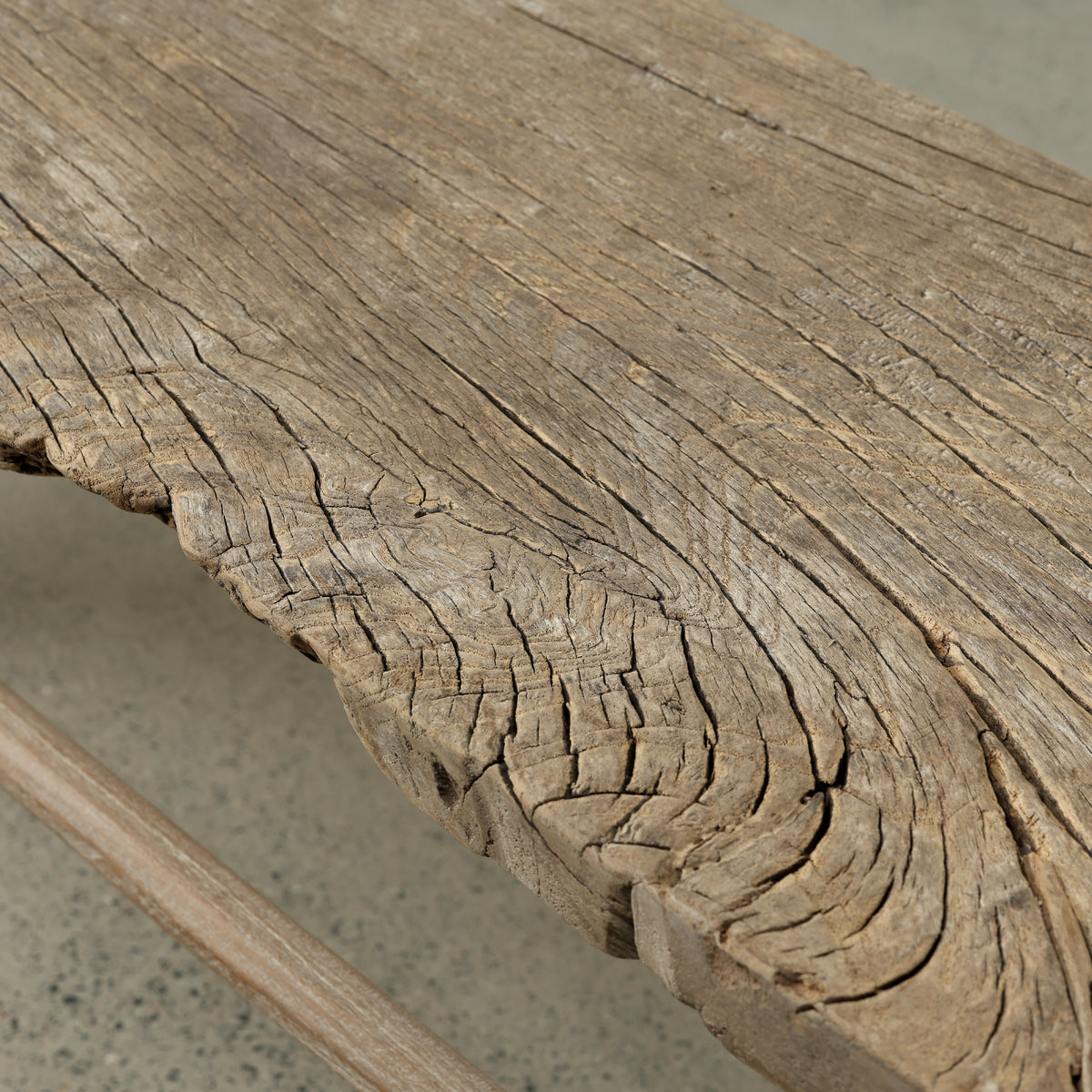 Vintage noodle bench 54.3 inches long 13.8 inches deep weathered natural