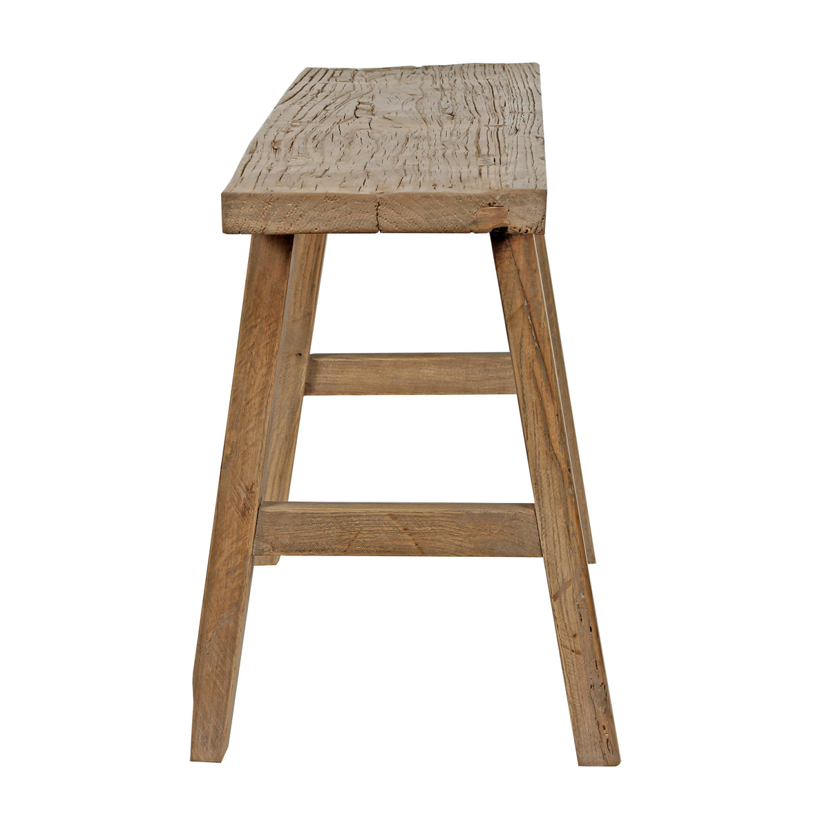43" Elmwood Bench Weathered Natural (upper width 10", lower width 14")