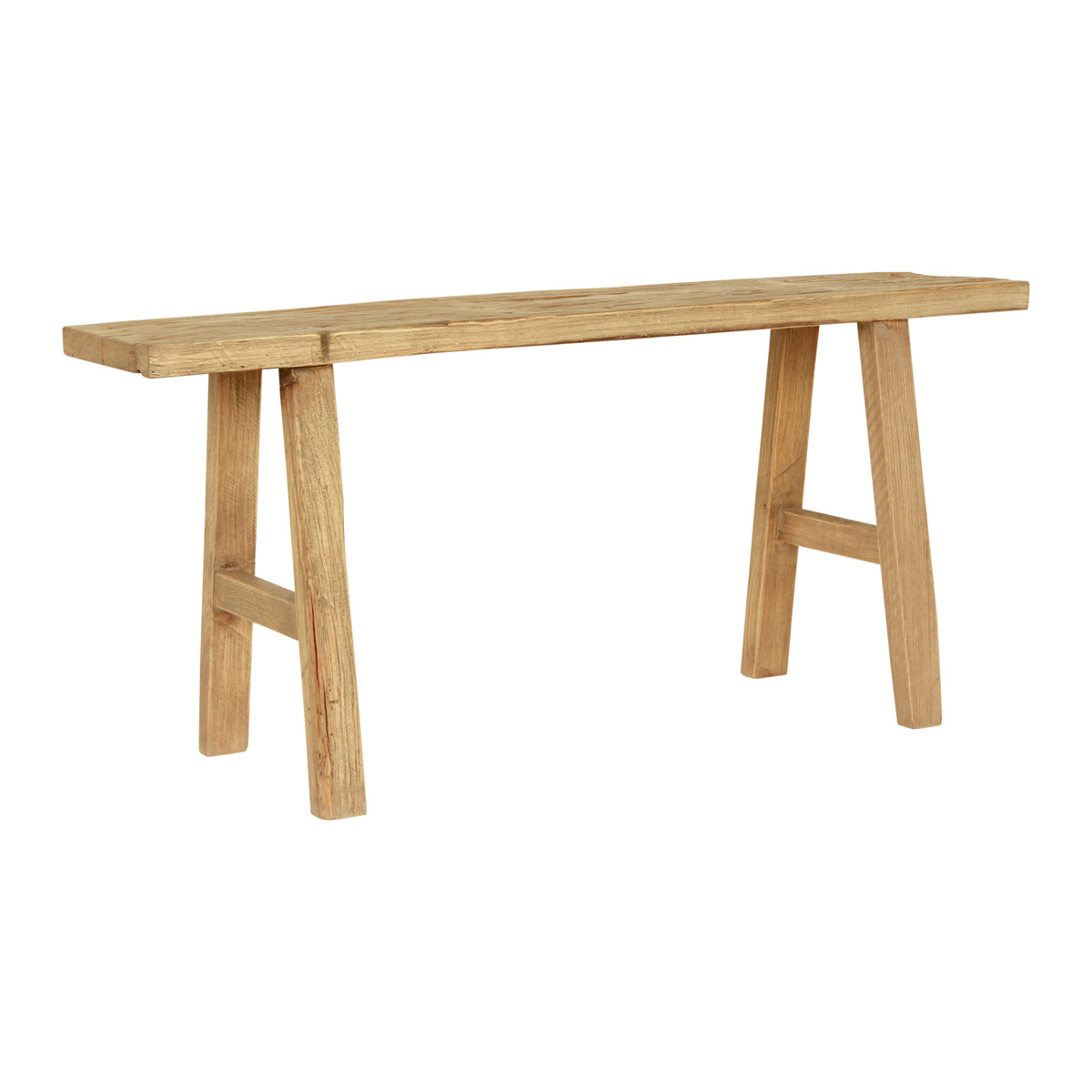 43" Elmwood Bench Weathered Natural (upper width 10", lower width 14")