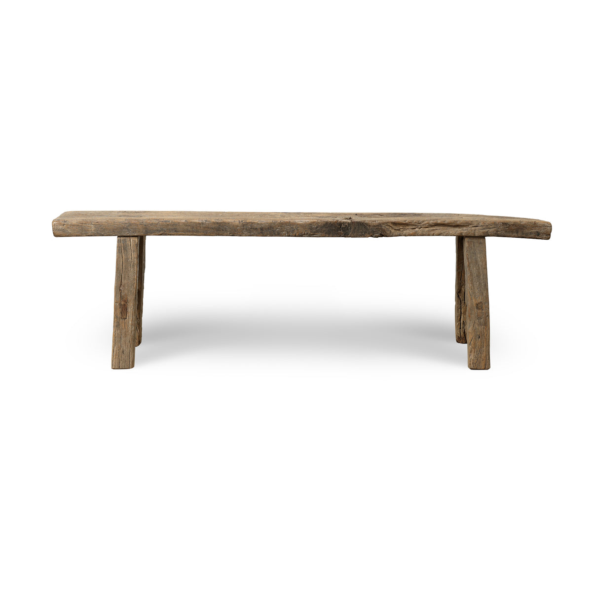 Approx. 60.6 Inches Long 8.3 Inches Deep Vintage Noodle Bench Weathered Natural