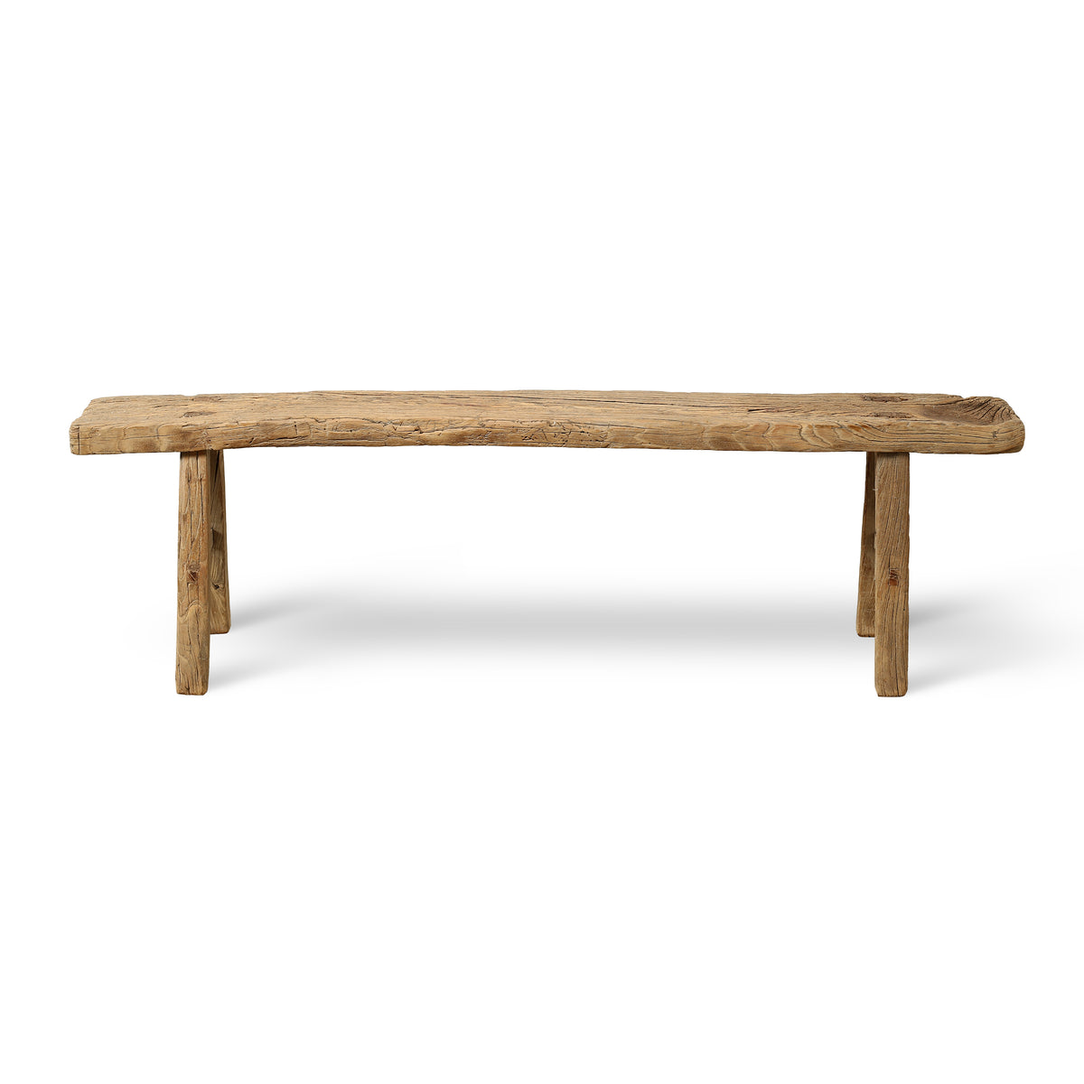 Vintage noodle bench Approx 55-65 inches long (size and finish vary)