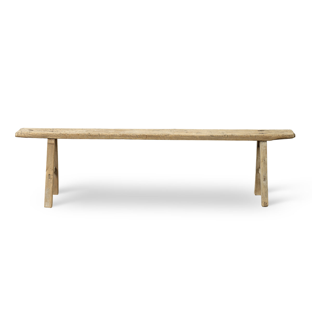 Vintage noodle bench Approx 72-84 inches long (size and finish vary)
